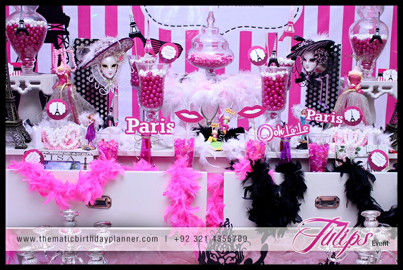 Ooh La La Paris theme girls party ideas in Pakistan (2)