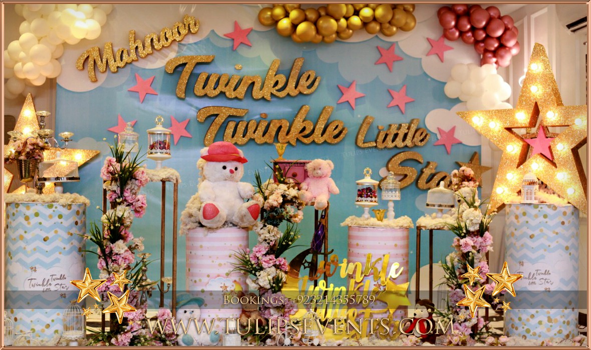 Pastel Twinkle Twinkle Little Star Birthday Decor Ideas (2)