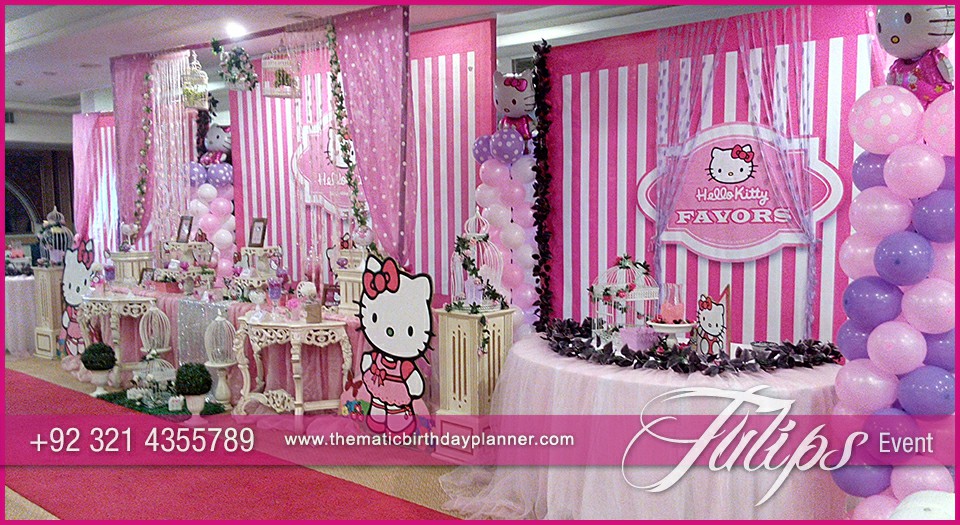 Pink Hello Kitty birthday party theme for girls in Pakistan (1)