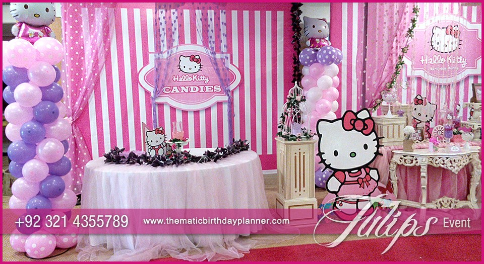 Pink Hello Kitty birthday party theme for girls in Pakistan (2)