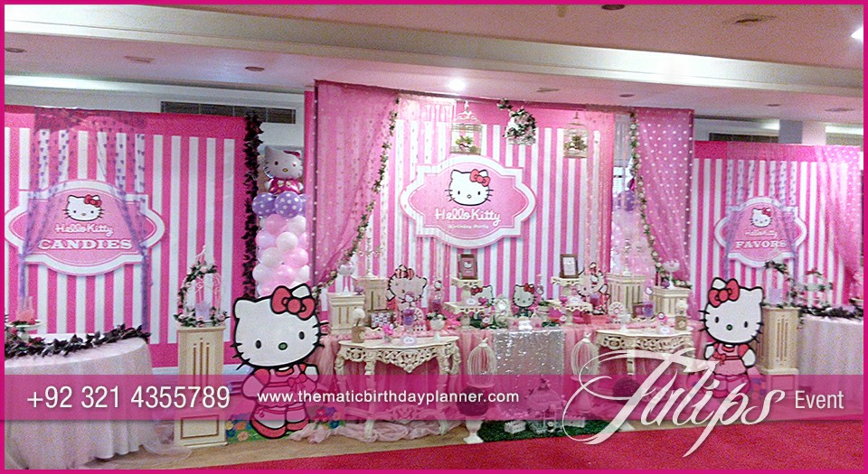 Pink Hello Kitty birthday party theme for girls in Pakistan (4)