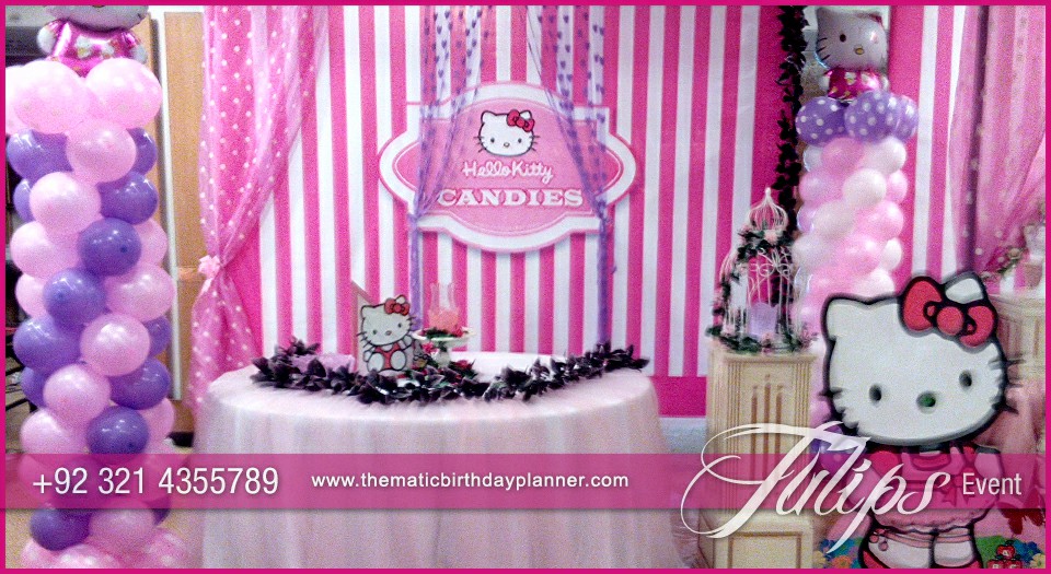 Pink Hello Kitty birthday party theme for girls in Pakistan (5)