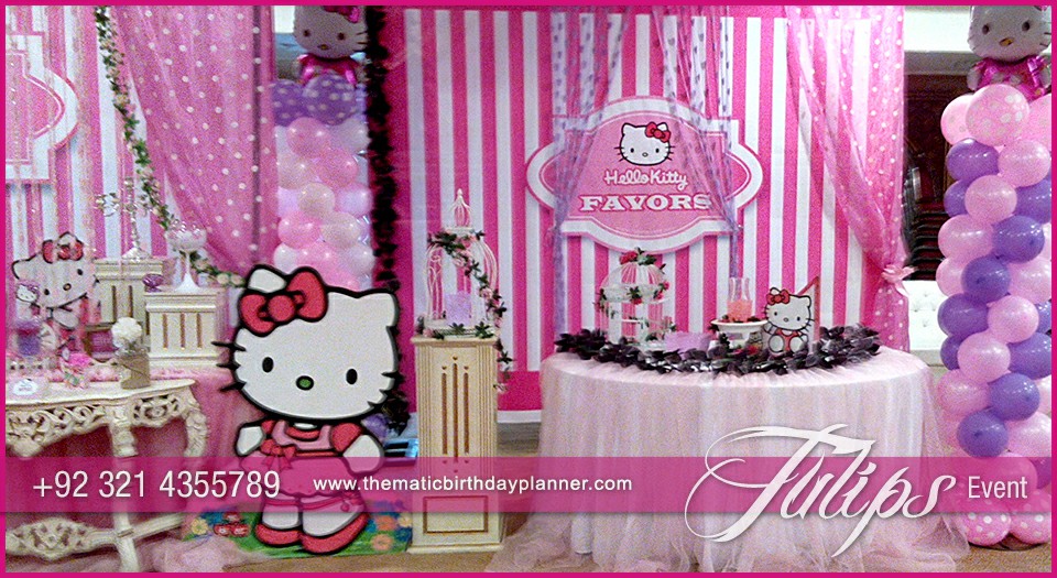 Pink Hello Kitty birthday party theme for girls in Pakistan (6)