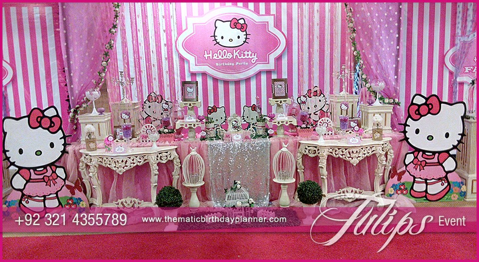 Pink Hello Kitty birthday party theme for girls in Pakistan (8)