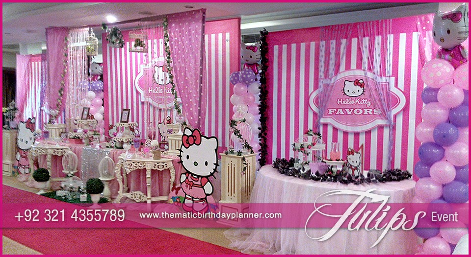 Pink Hello Kitty birthday party theme for girls in Pakistan (9)