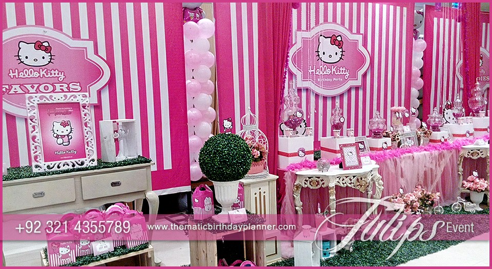 Pink Kitty First Birthday Party for girls in Pakistan (5)