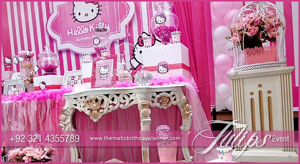 Pink Kitty First Birthday Party for girls in Pakistan (8)