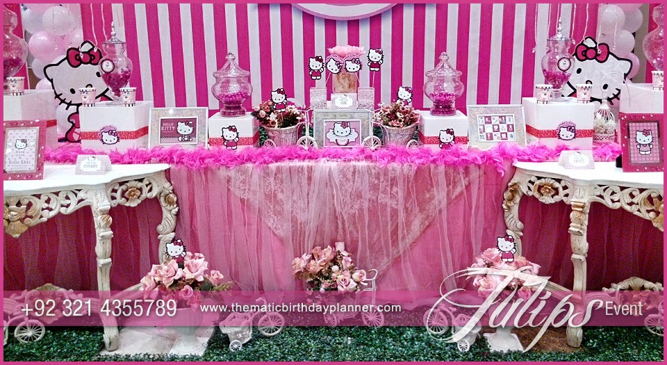 Pink Kitty First Birthday Party for girls in Pakistan (9)