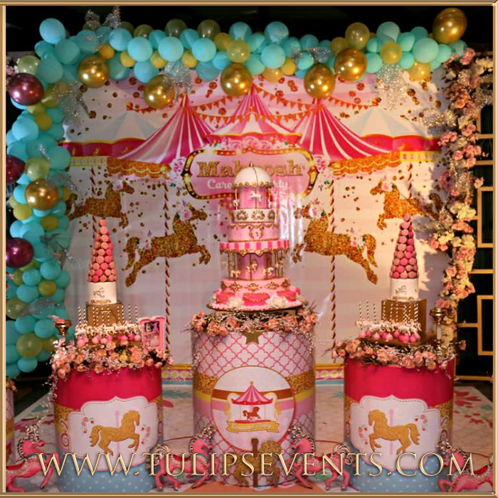 Royal Carousel Theme Birthday Party Planner Pakistan (72)