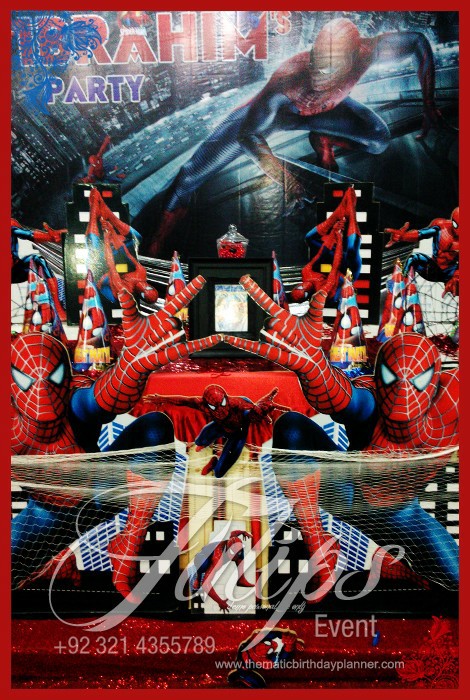 Spiderman themed party decor ideas planner in Pakistan (7)