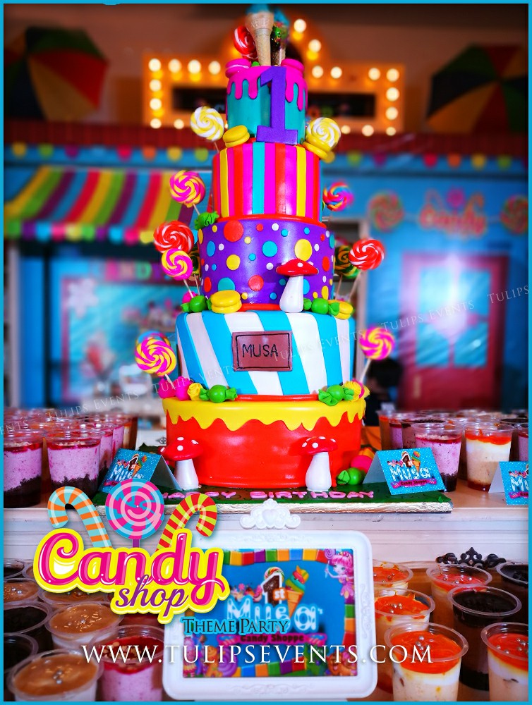 Sweet candy shop theme birthday party decoration ideas in Pakistan (2)