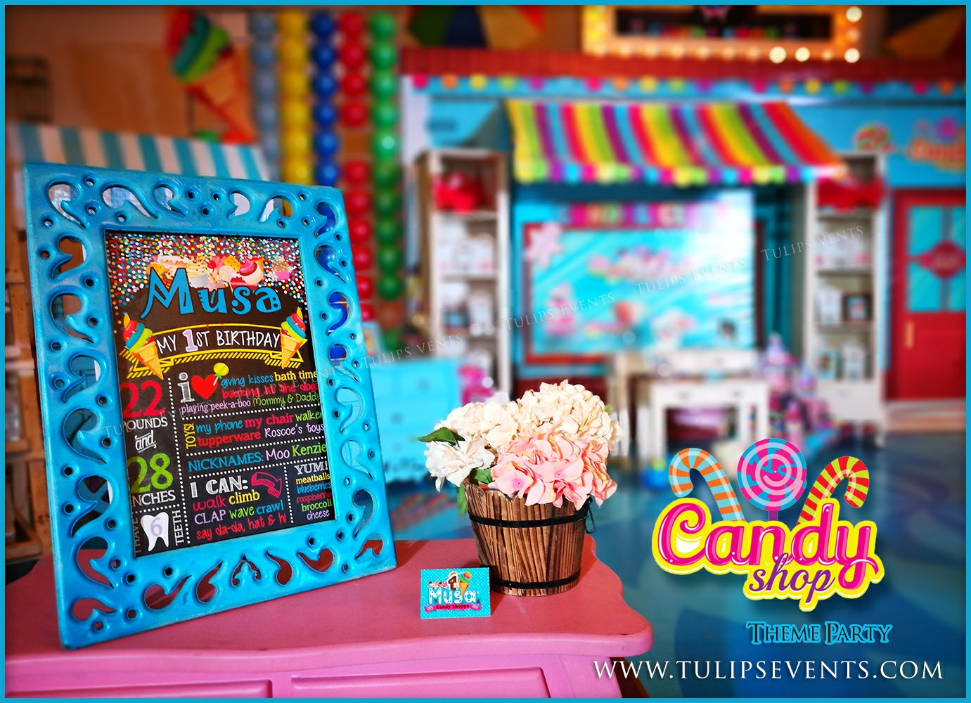 Sweet candy shop theme birthday party decoration ideas in Pakistan (5)