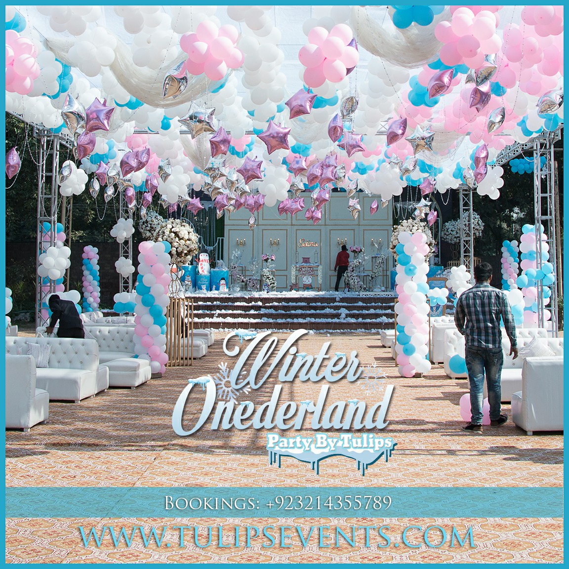 Winter Onederland Theme Birthday Party Planner in Lahore Pakistan (1)