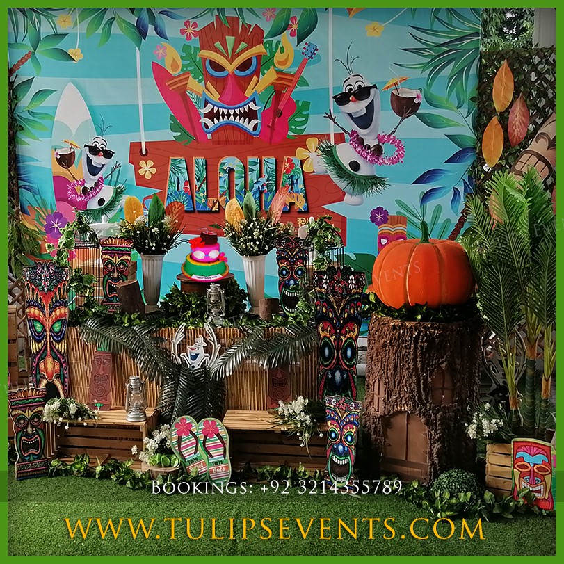 aloha hawaiian party ideas tulips events in Pakistan (27)