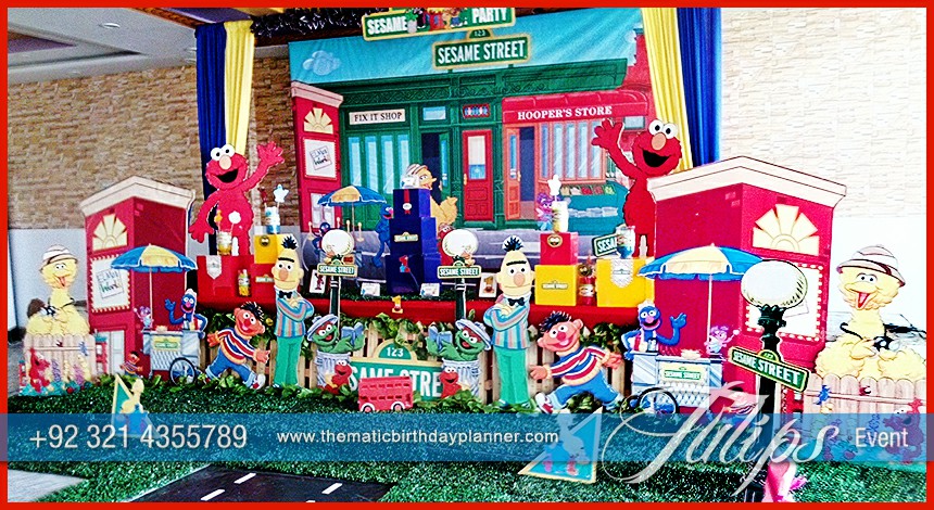 sesame street birthday decorations ideas in Lahore Pakistan (4)