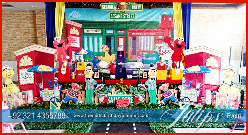 sesame street birthday decorations ideas in Lahore Pakistan (6)