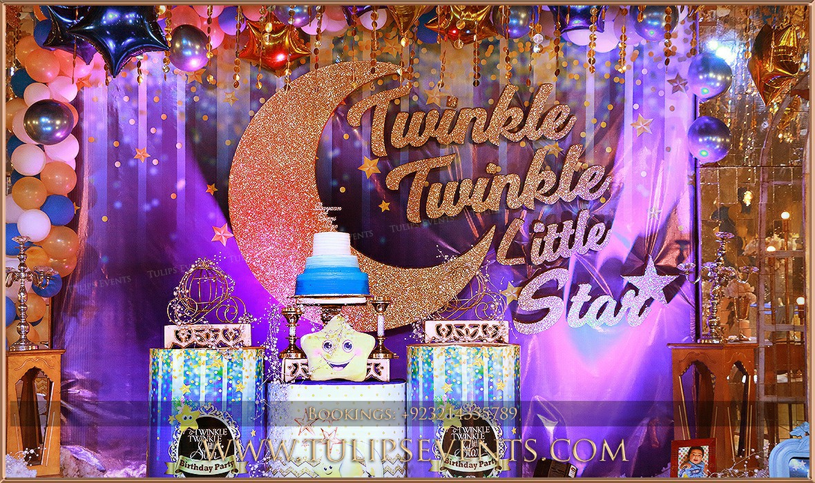 twinkle twinkle little star birthday party decorations in Pakistan (11)