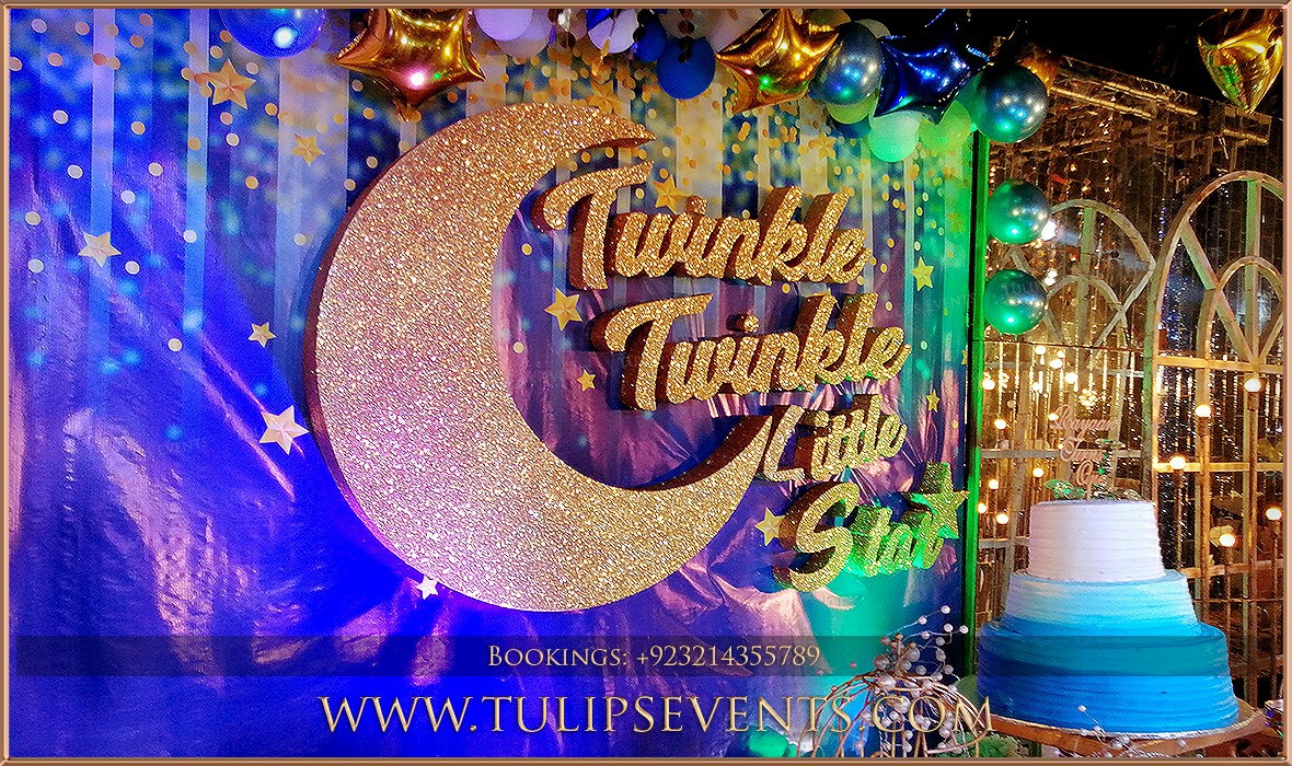 twinkle twinkle little star birthday party decorations in Pakistan (8)