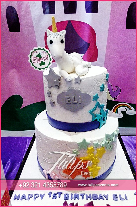 unicorn birthday party rainbow theme decoration in Pakistan (14)