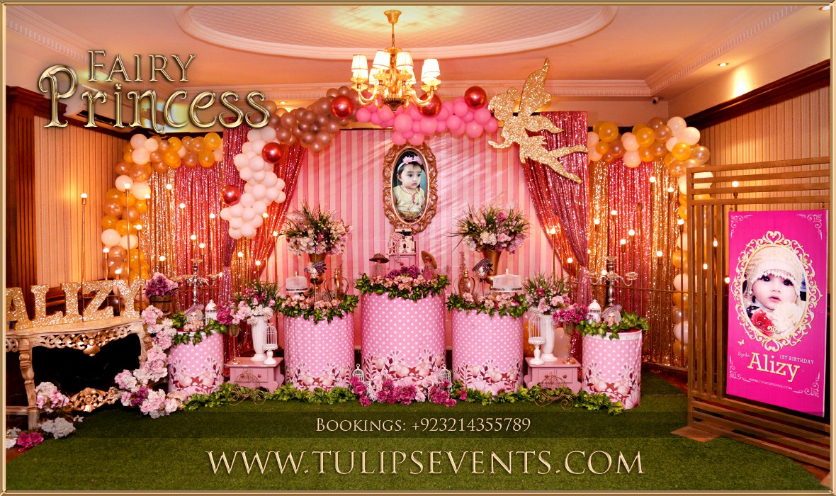 Princess birthday party theme decoration tulips events Lahore 1