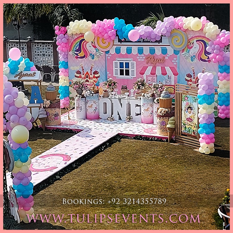 Unicorns Candyland Theme Party Decor Ideas Tulips Events 20