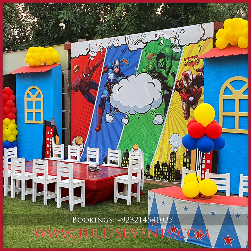 Spiderman Theme Birthday Party Decorations by Tulips Events (29)