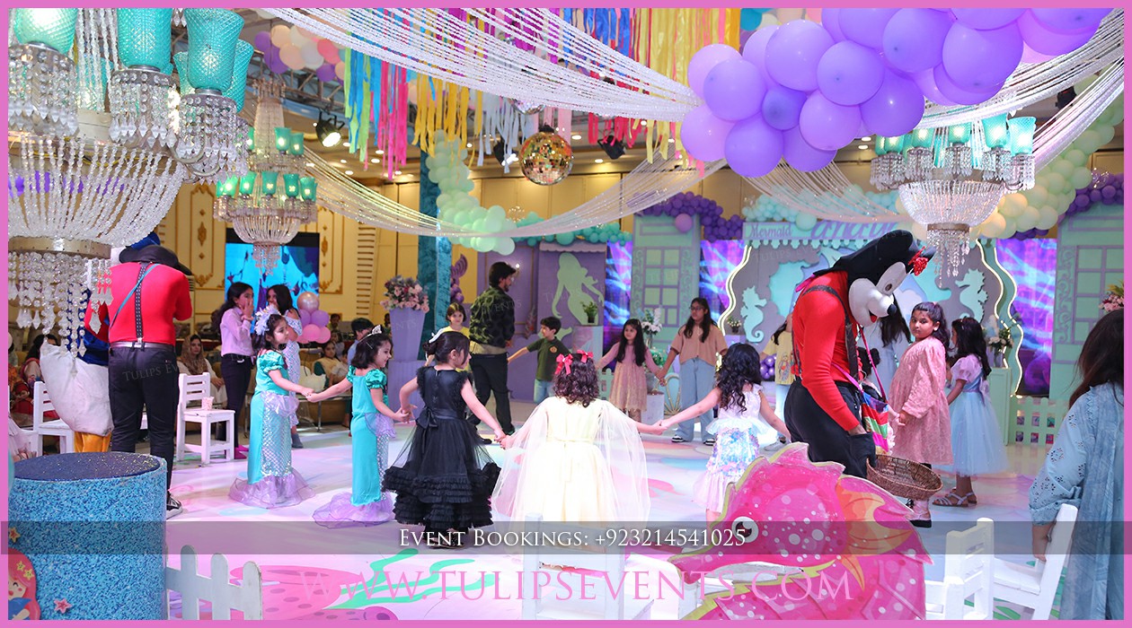 Mermaid Magic Theme Birthday Decorations in Pakistan (12)