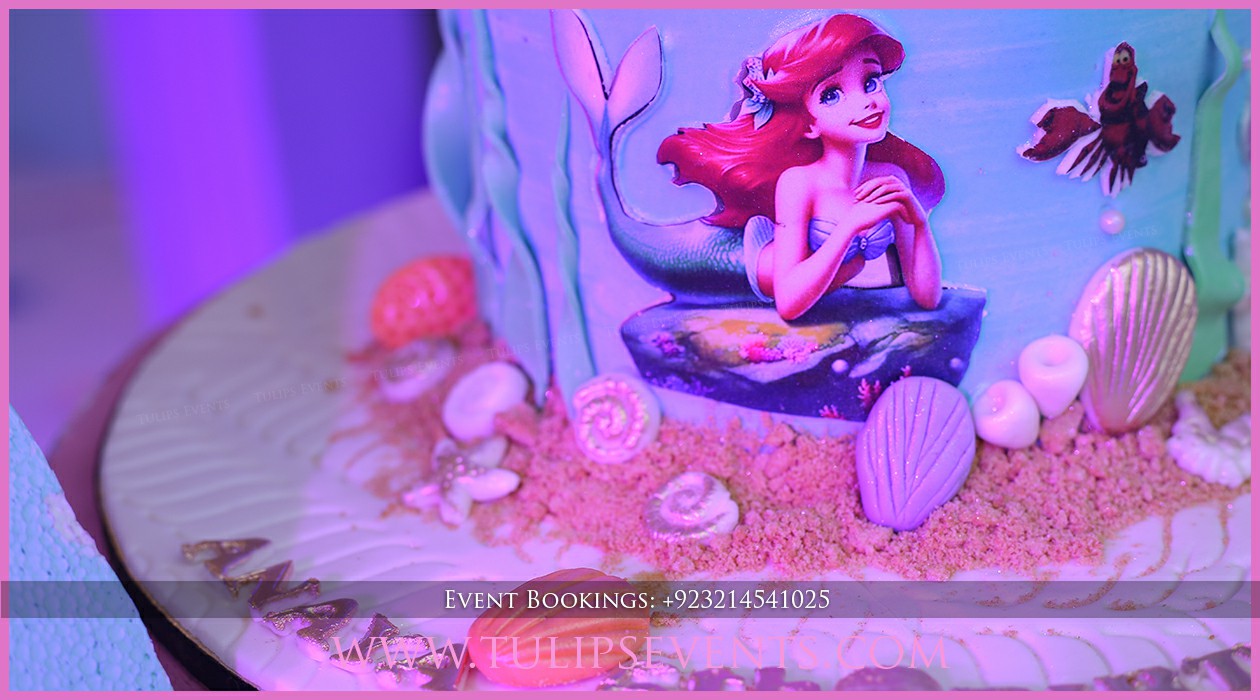 Mermaid Magic Theme Birthday Decorations in Pakistan (31)
